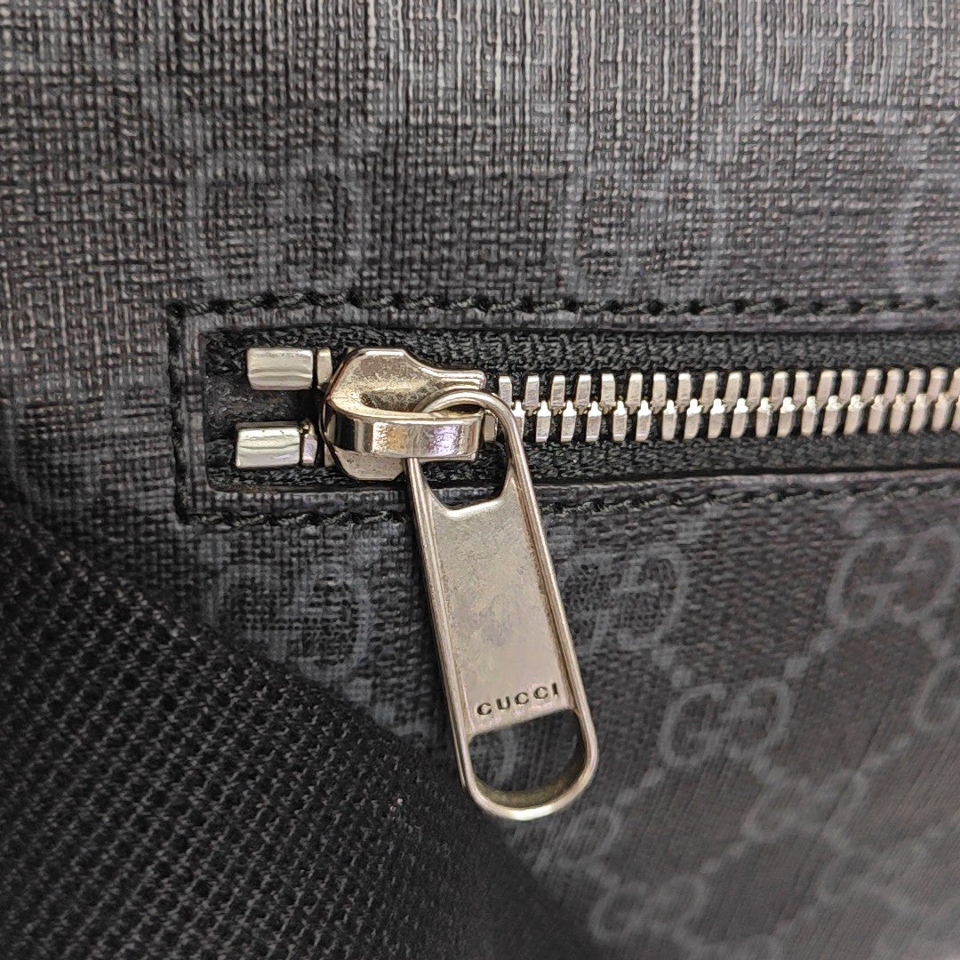 Monogram Coated Canvas Belt Bag Black