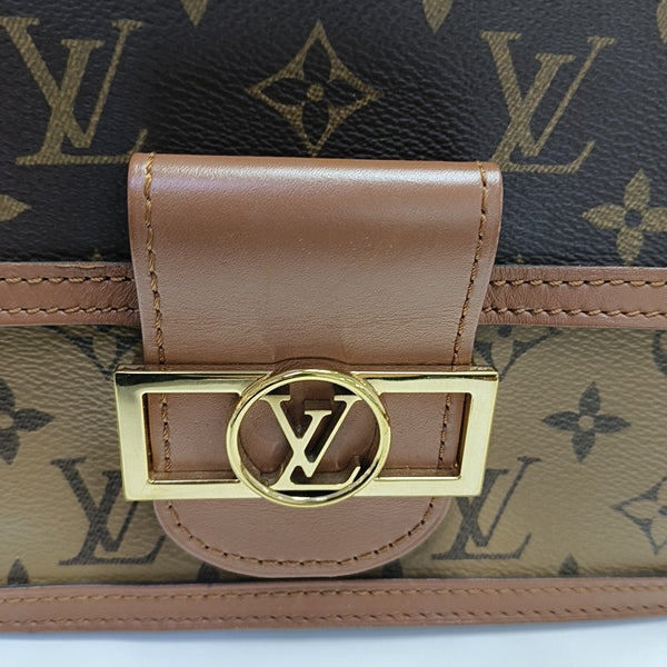 DAUPHINE Mini Monogram Coated Canvas Brown