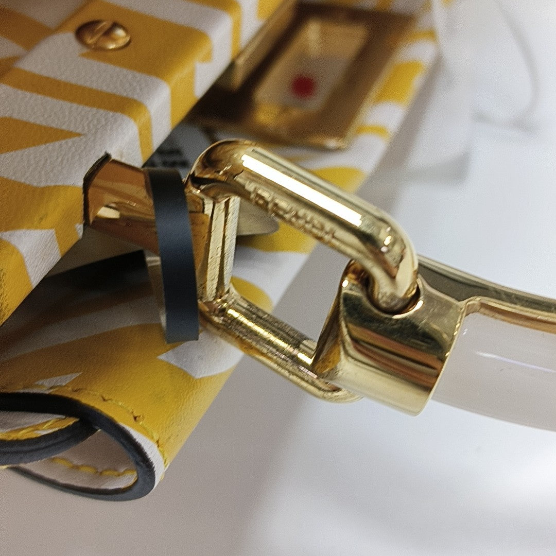 Peekaboo Mini Calfskin Yellow