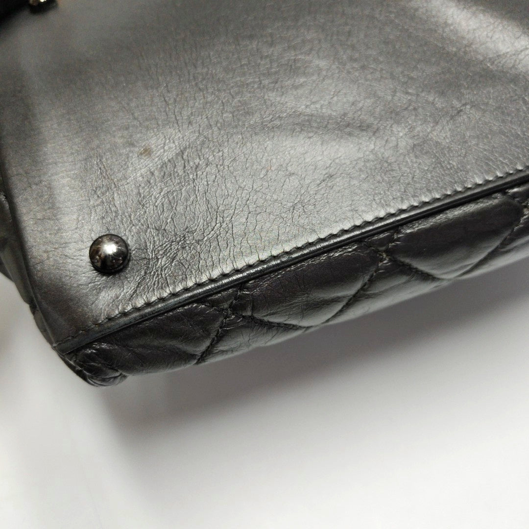 Quilted Calfskin Gray