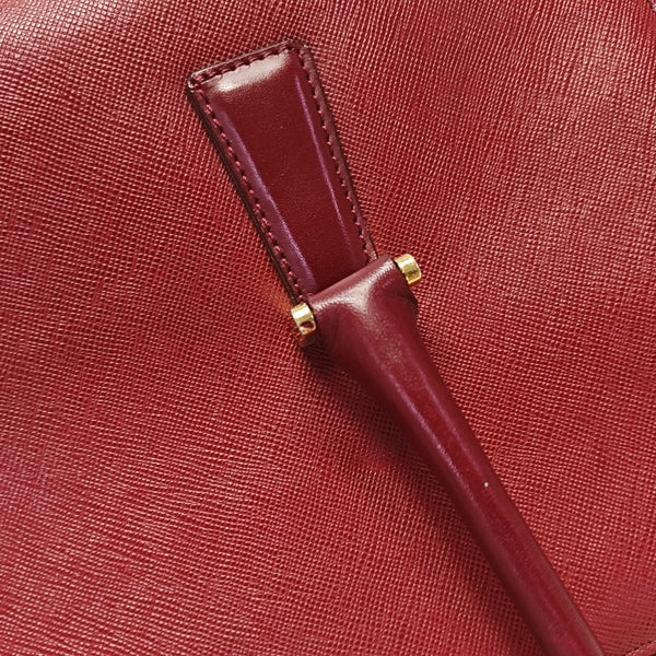 Calfskin Top Handle Bag Red