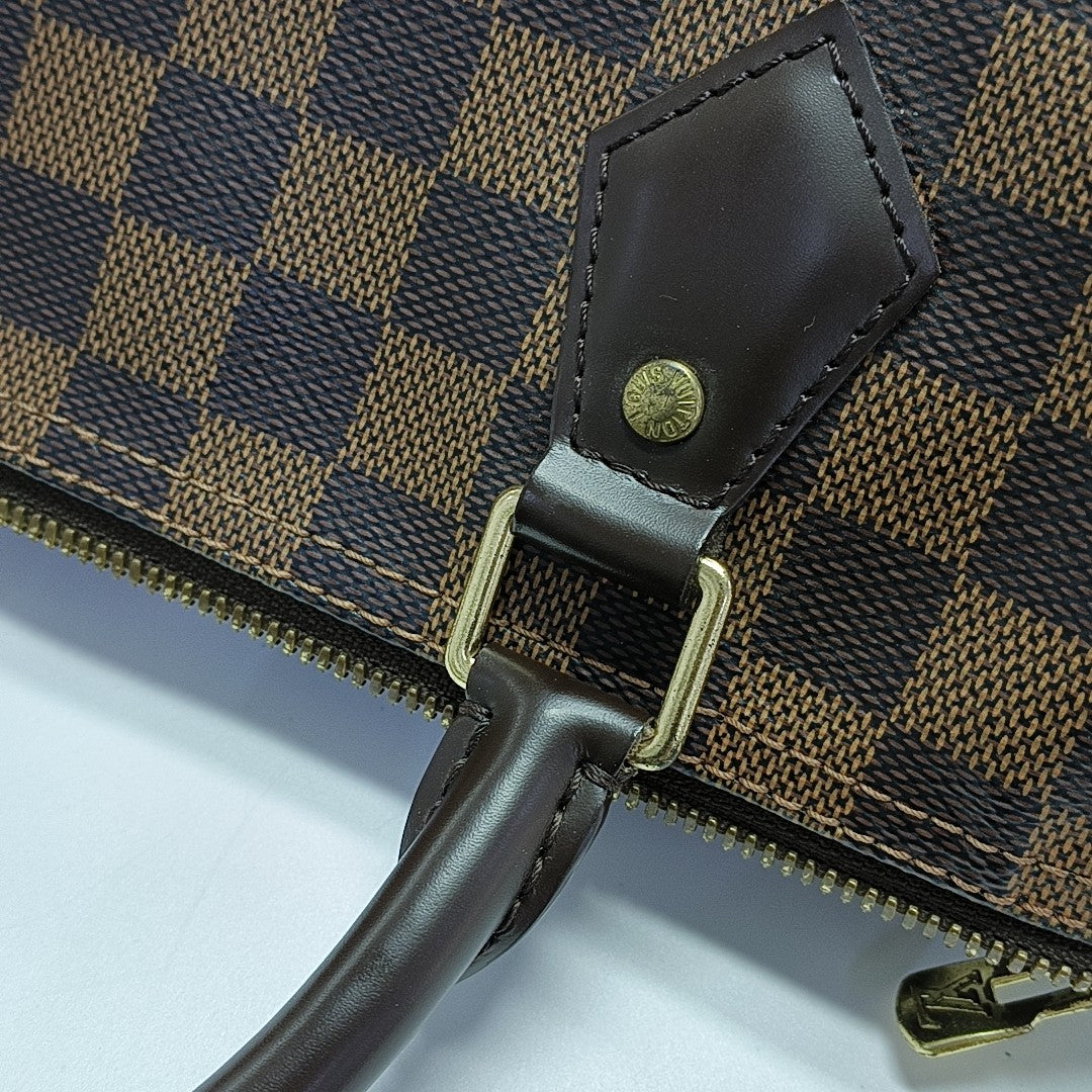 SPEEDY 30 Damier Ebene Coated Canvas Brown