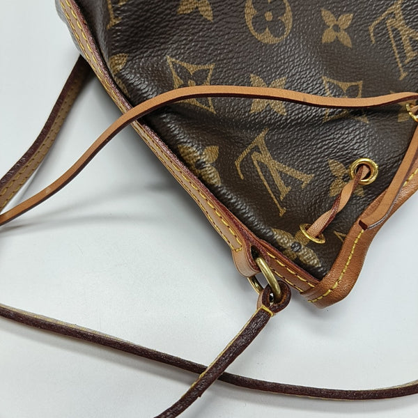 NÉONOÉ Nano Monogram Coated Canvas Brown