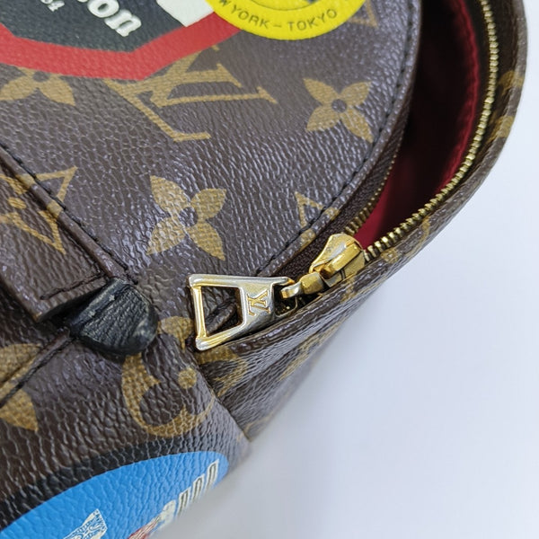 PALM SPRINGS Mini Monogram Coated Canvas Brown