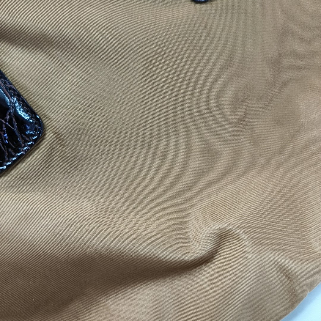 Nylon Tote Bag Brown
