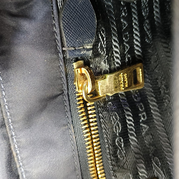 Nylon Crossbody Bag Blue
