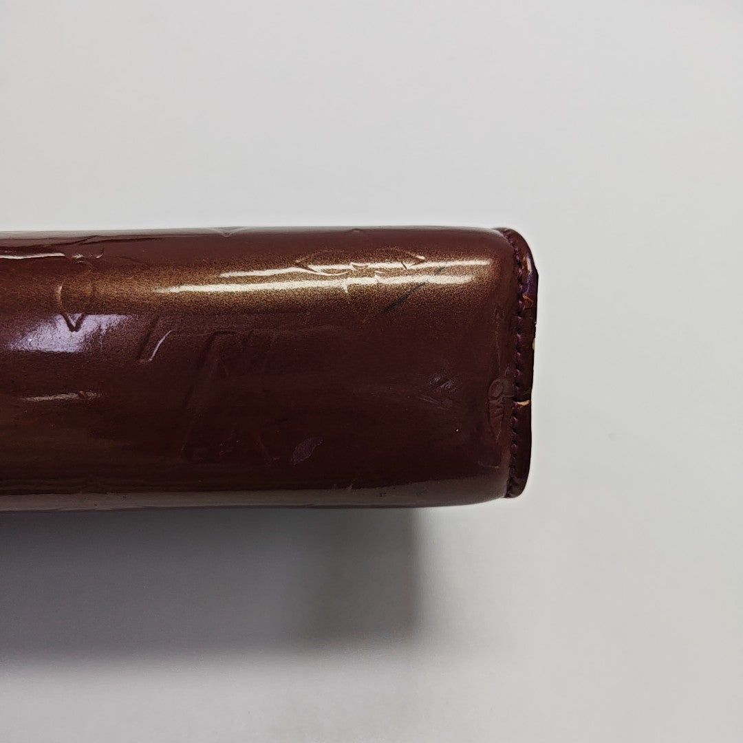 Monogram Patent Leather Clutch Red