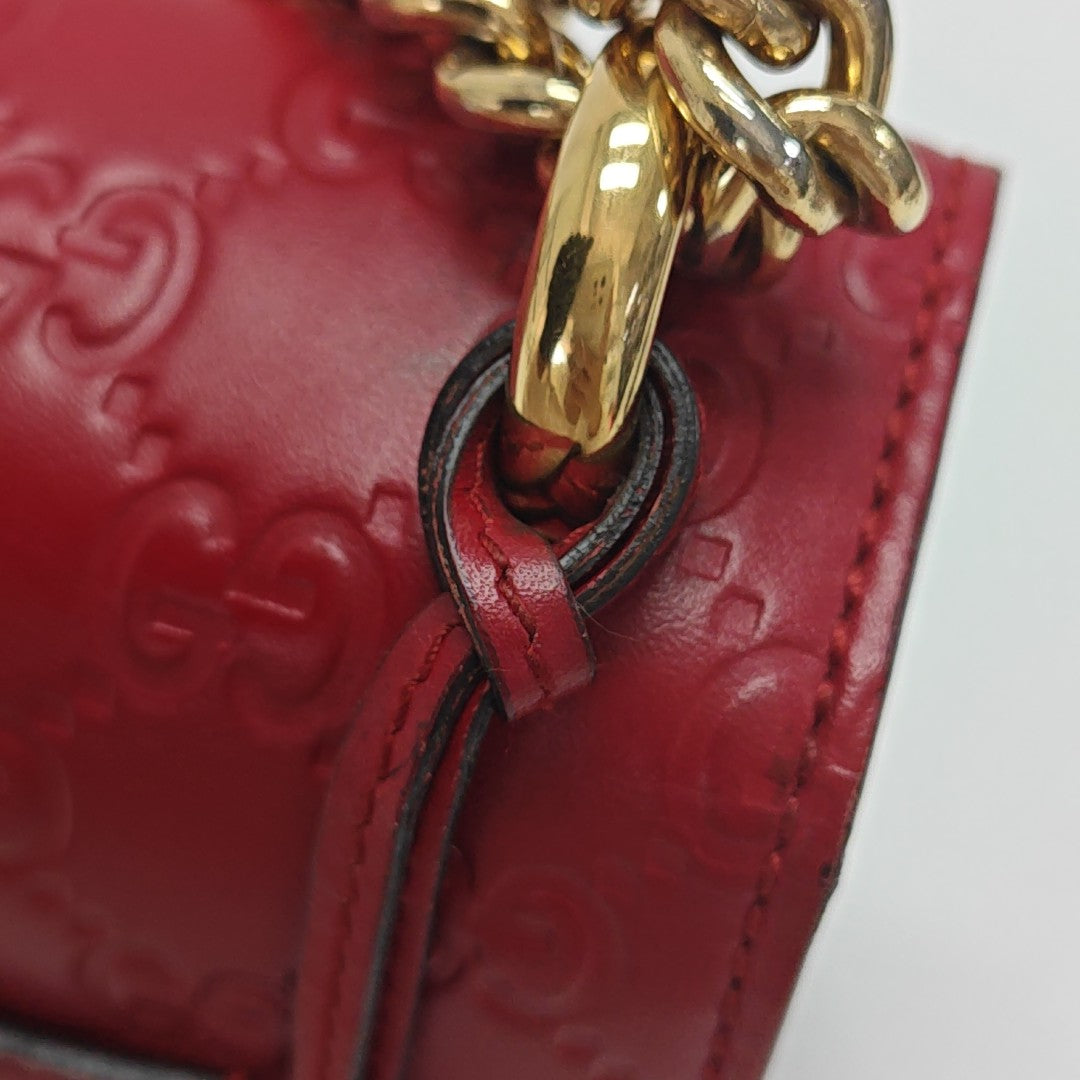 Padlock Small Monogram Calfskin Red