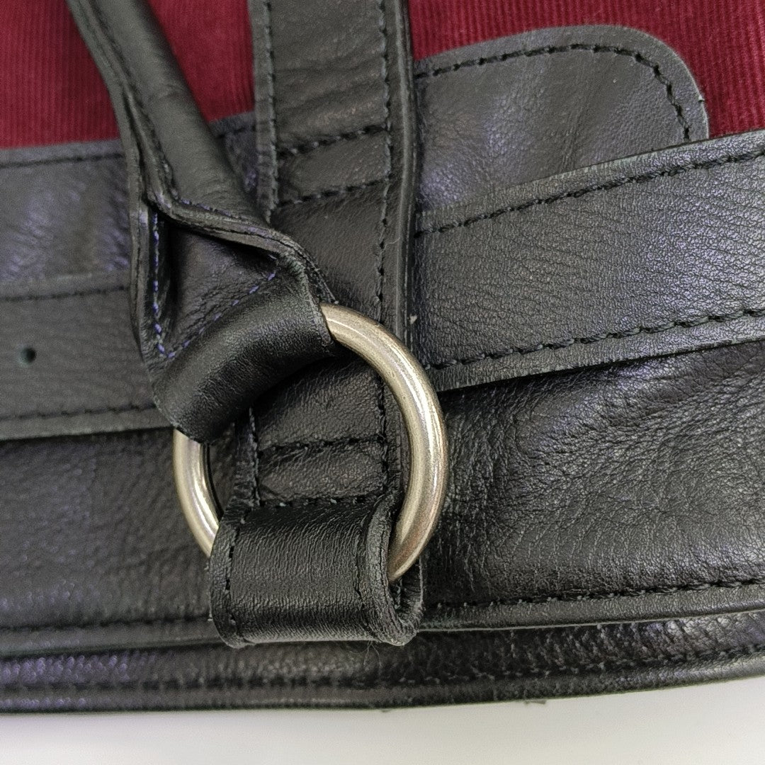 Fabric Shoulder Bag Red