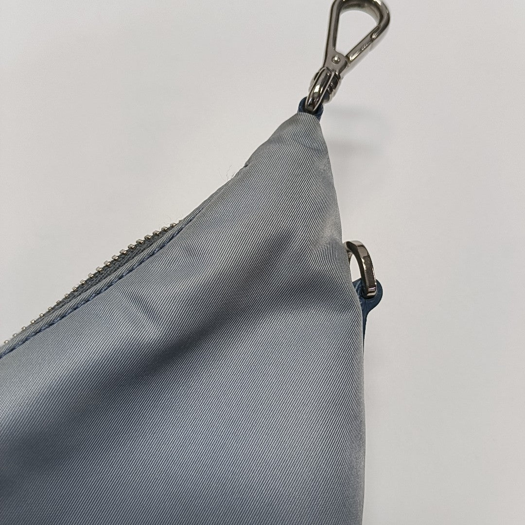 Nylon Shoulder Bag Blue