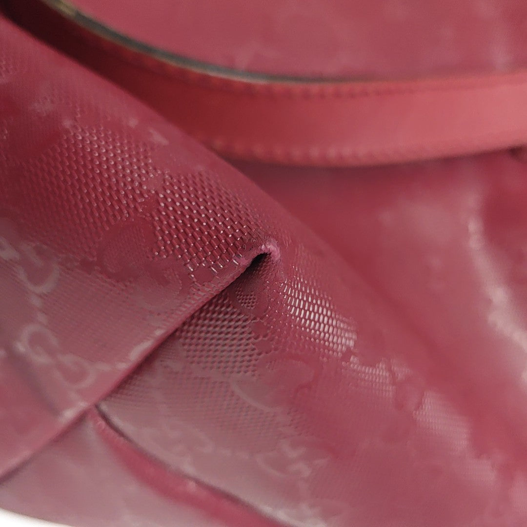 GG Imprime Monogram Coated Canvas Red