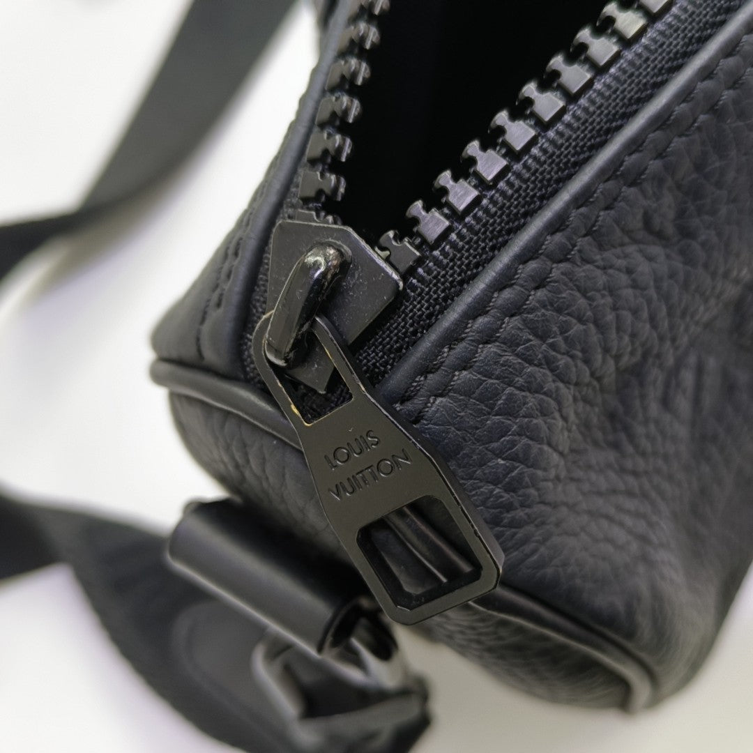 KEEPALL 25 Monogram Calfskin Black