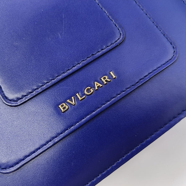 SERPENTI FOREVER Small Calfskin Blue