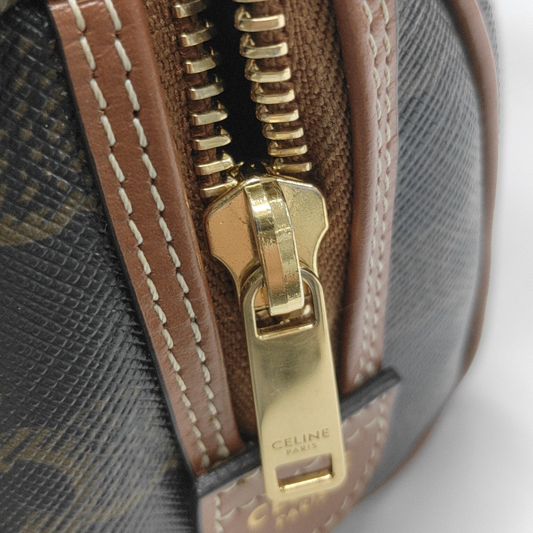 TRIOMPHE CANVAS Mini Coated Canvas Brown