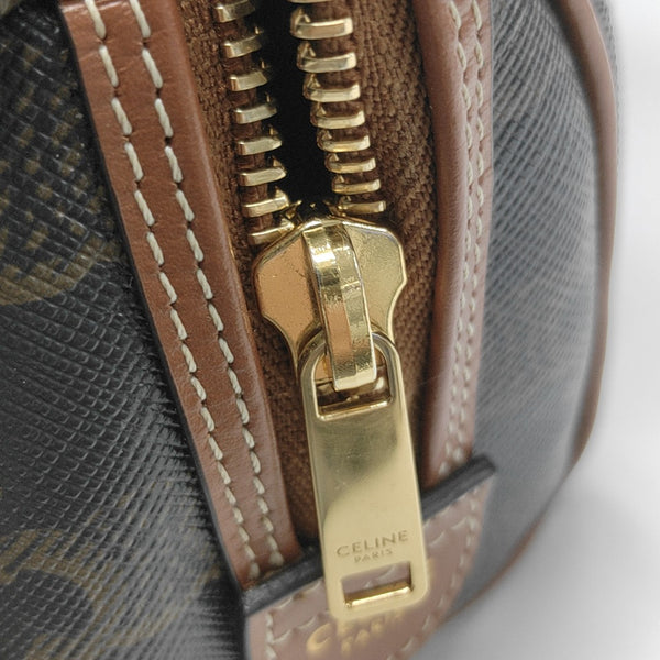 TRIOMPHE CANVAS Mini Coated Canvas Brown