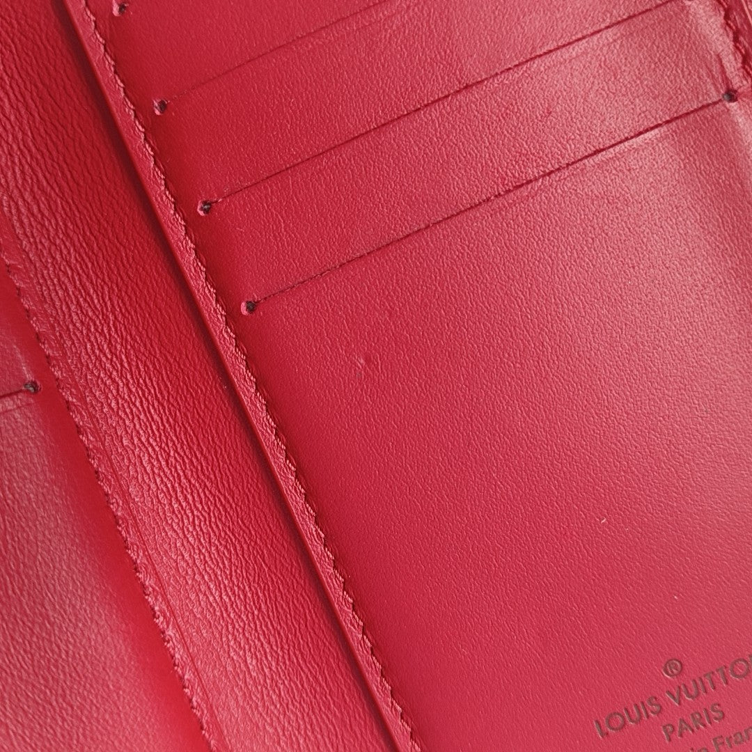 CAPUCINES Calfskin Red Wallet