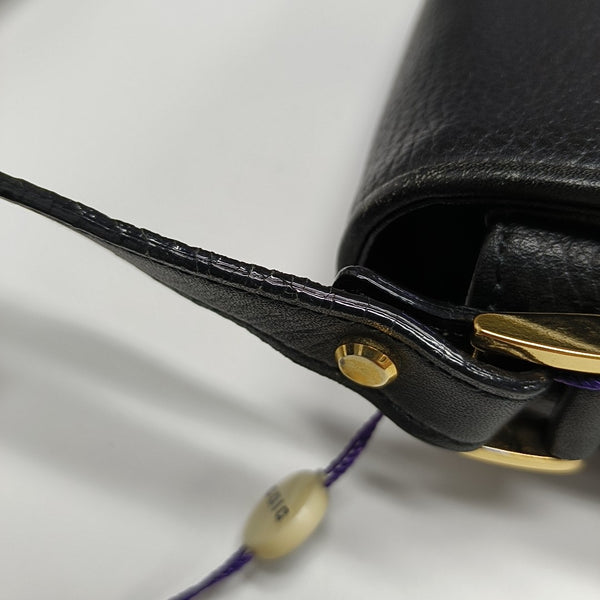 Calfskin Crossbody Bag Black