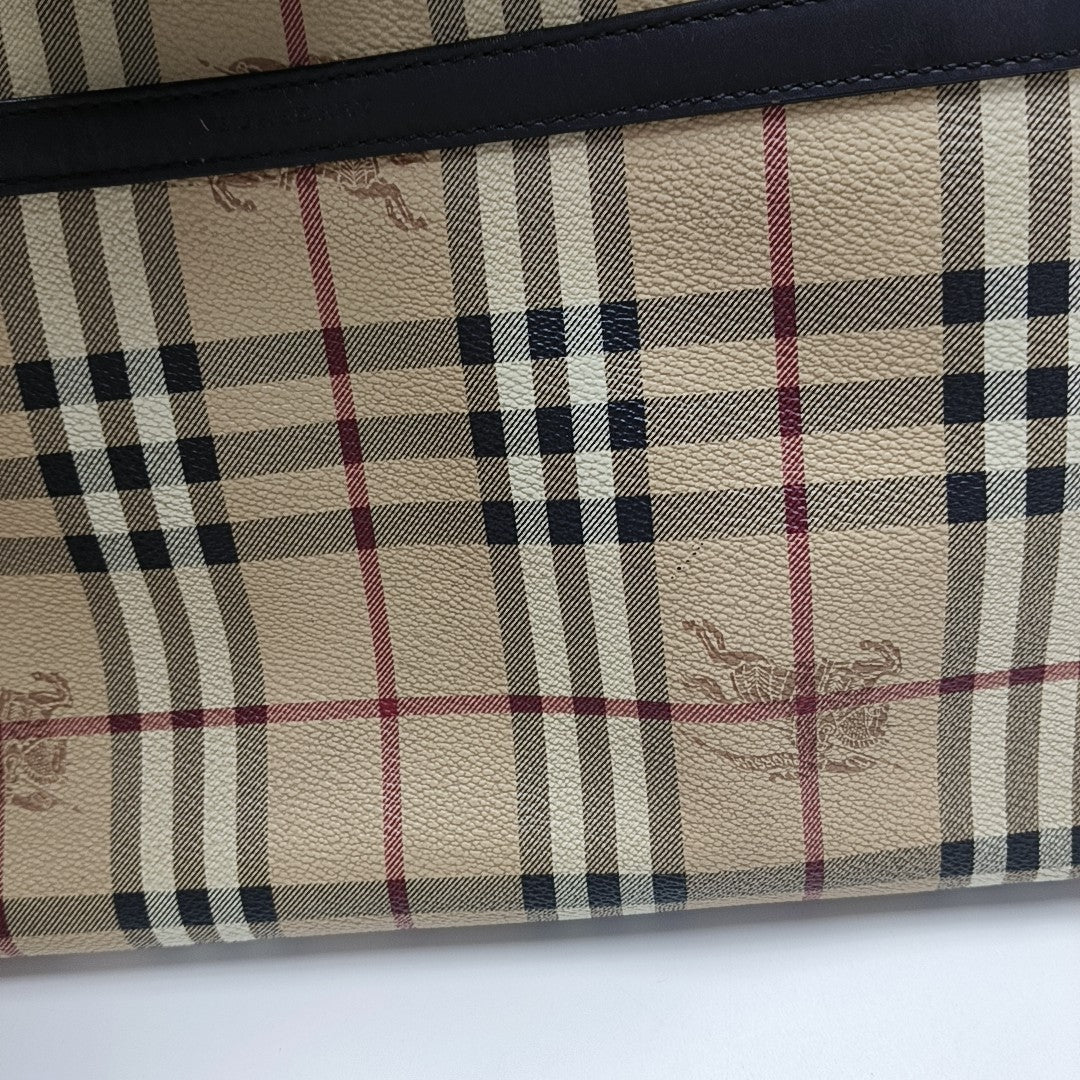 Coated Canvas Tote Bag Beige