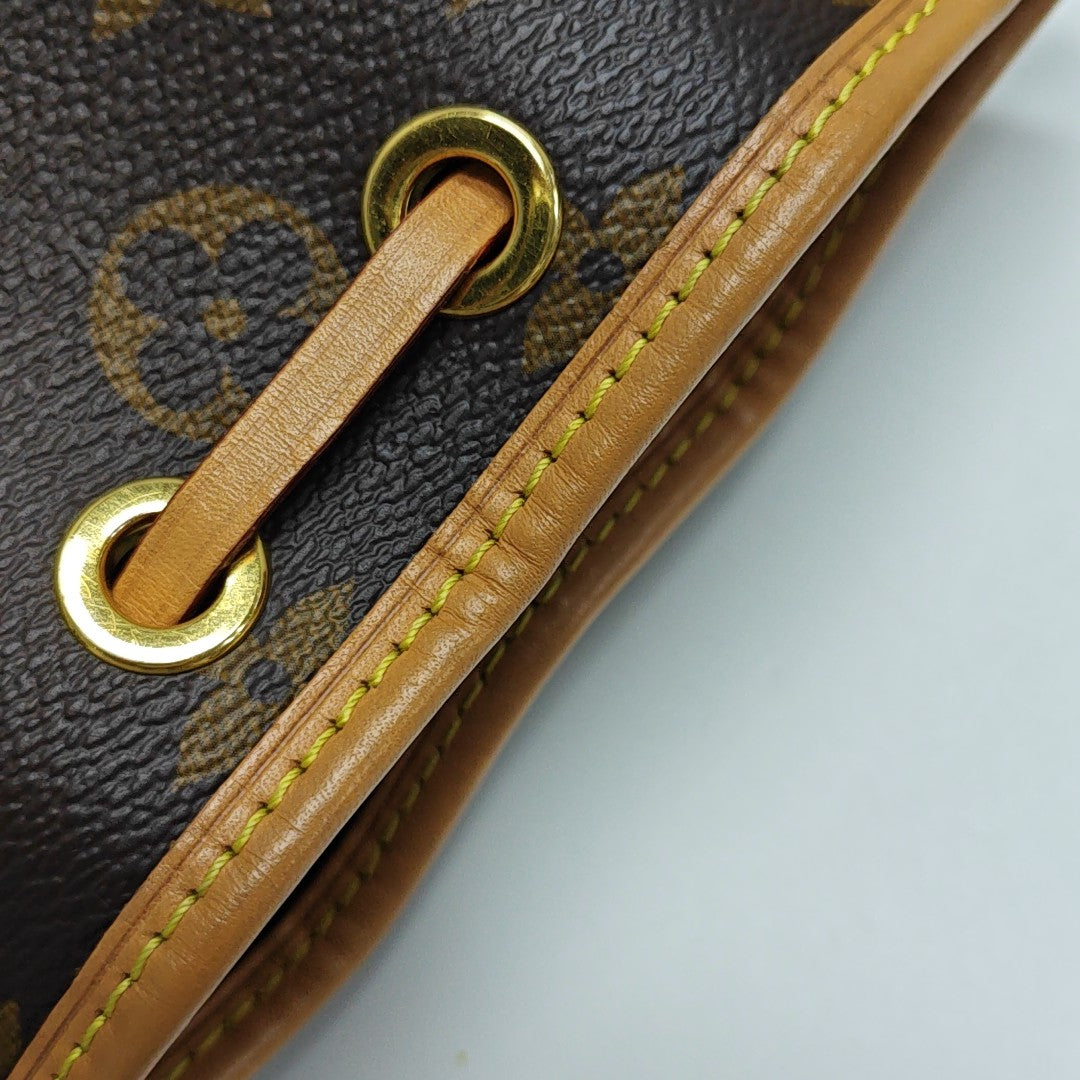 NOÉ Nano Monogram Coated Canvas Brown