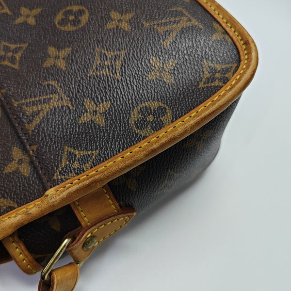 SOLOGNE PM Monogram Coated Canvas Brown