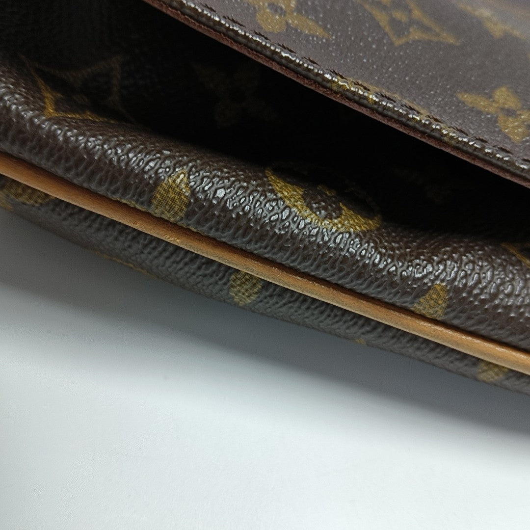 MUSETTE TANGO Monogram Coated Canvas Brown