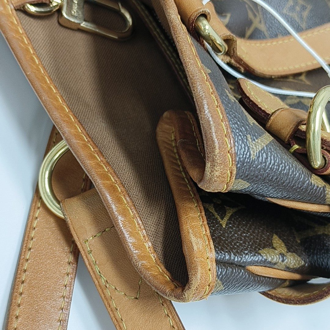 BATIGNOLLES MM Monogram Coated Canvas Brown