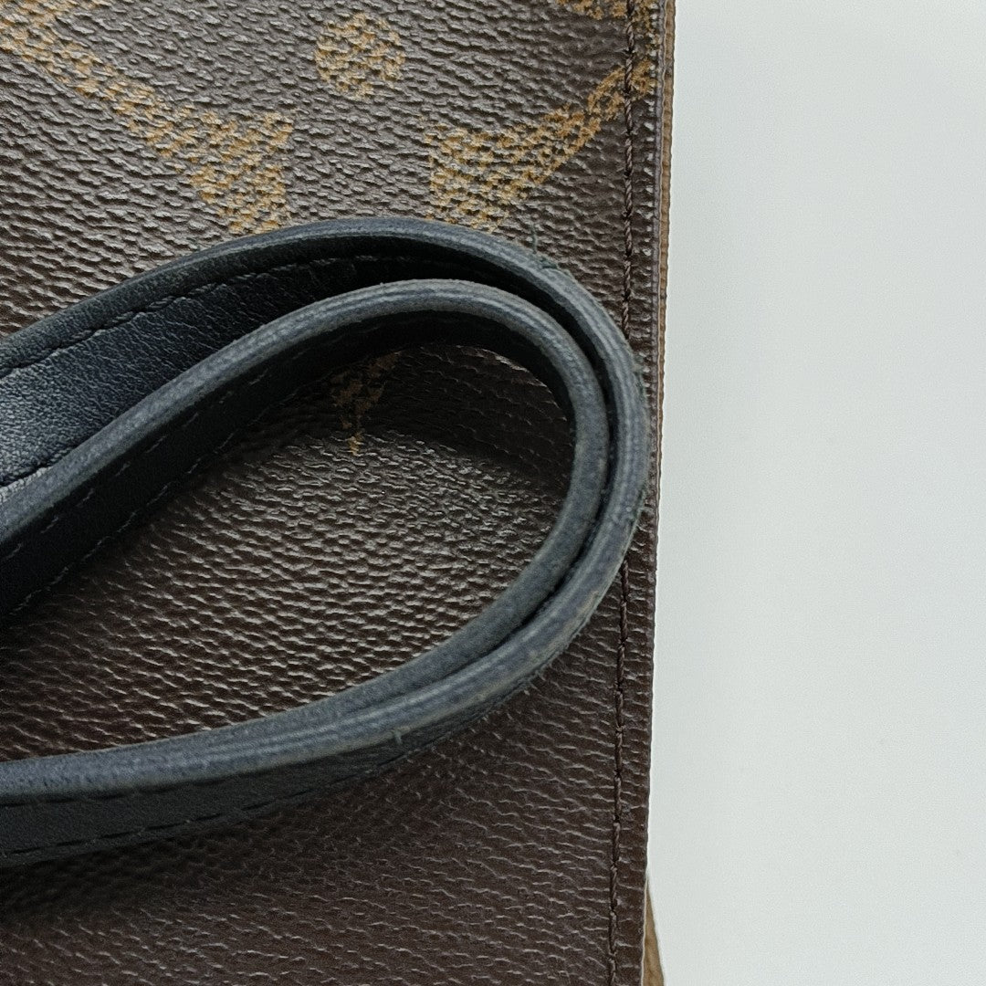 ONTHEGO MM Monogram Coated Canvas Brown