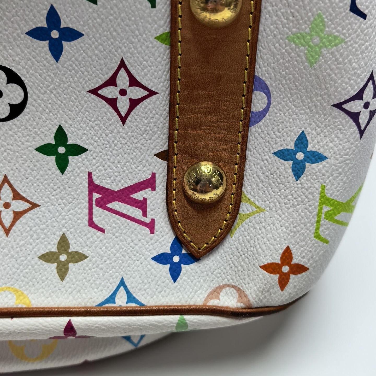 LV × TM RITA Monogram Coated Canvas White