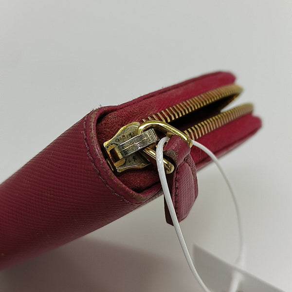 Zippy Wallet Saffiano Calfskin Red Wallet