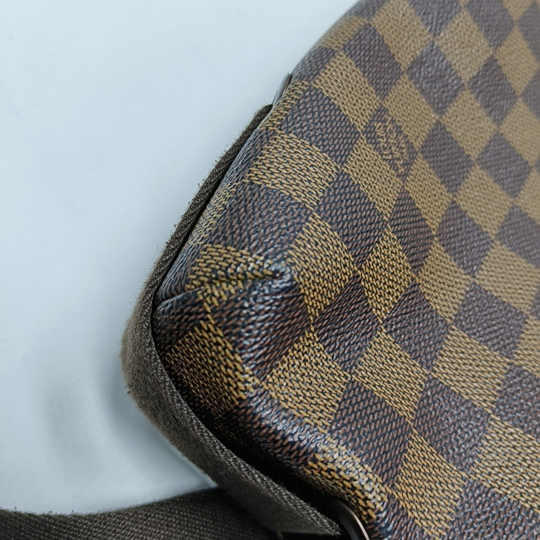 BROOKLYN Damier Ebene Coated Canvas Brown