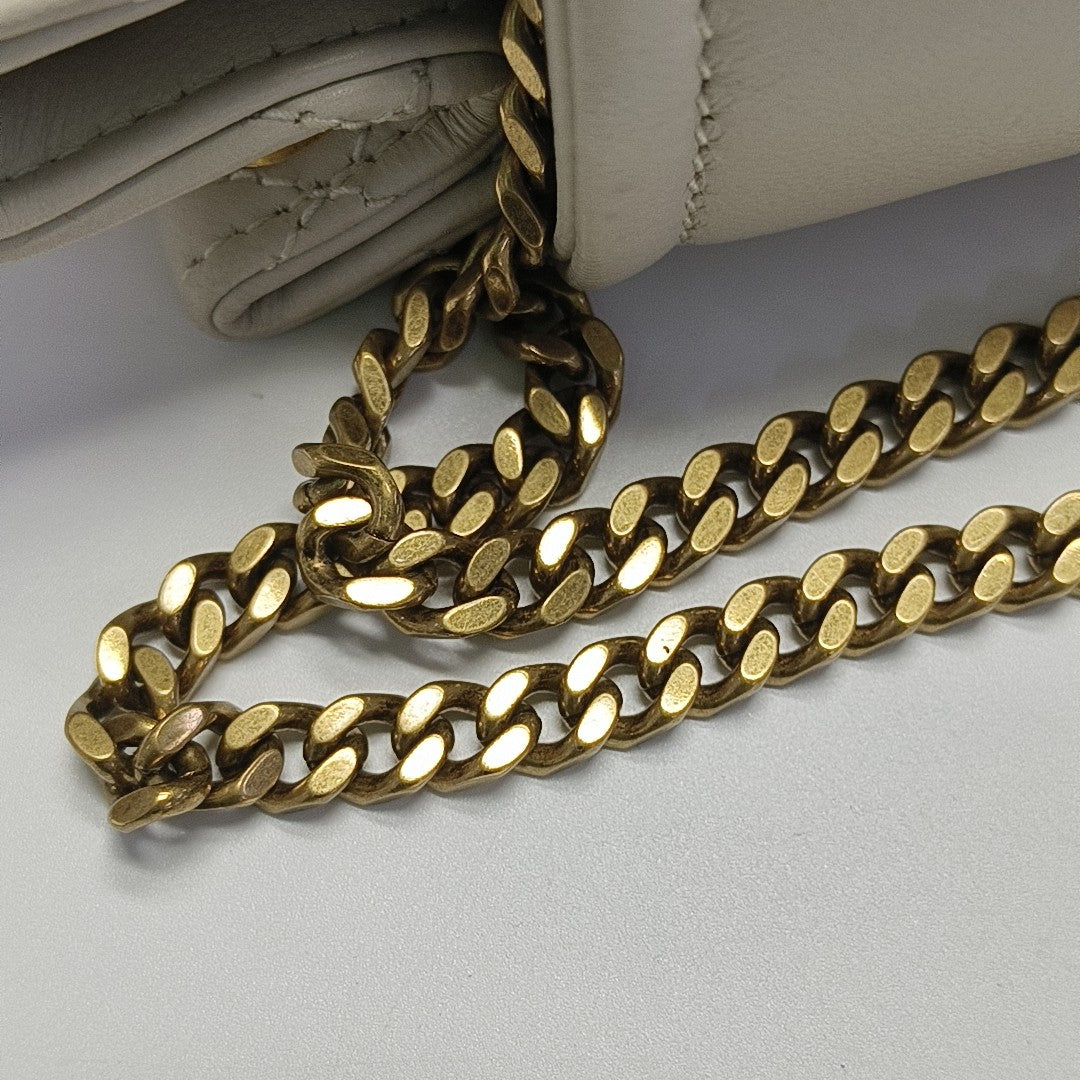 NOLITA Mini Quilted Lambskin White