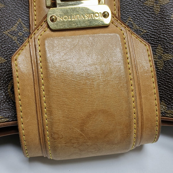 GRIET Monogram Coated Canvas Brown