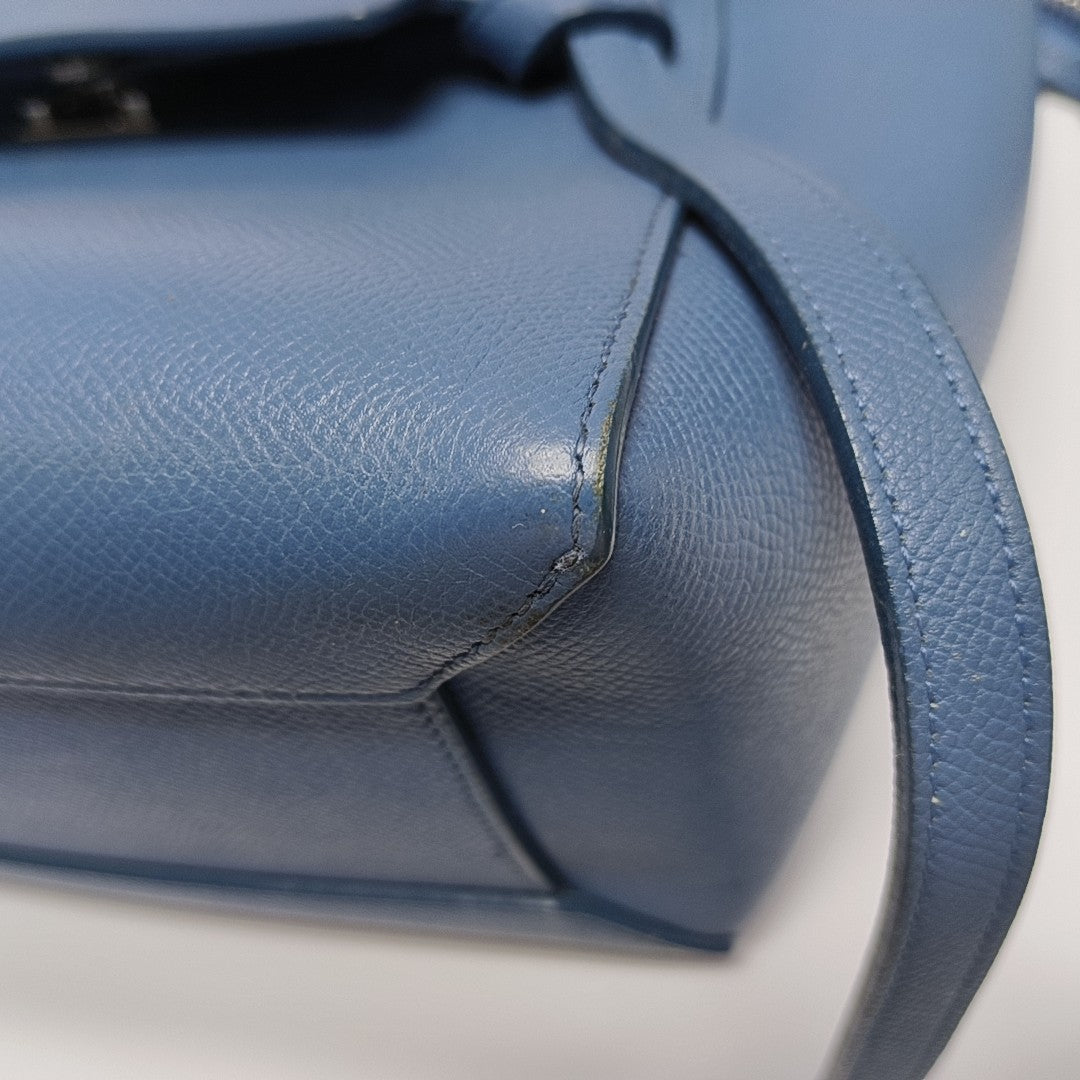BELT Micro Calfskin Blue