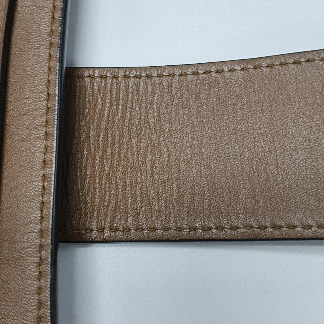Padlock Medium Monogram Coated Canvas Beige