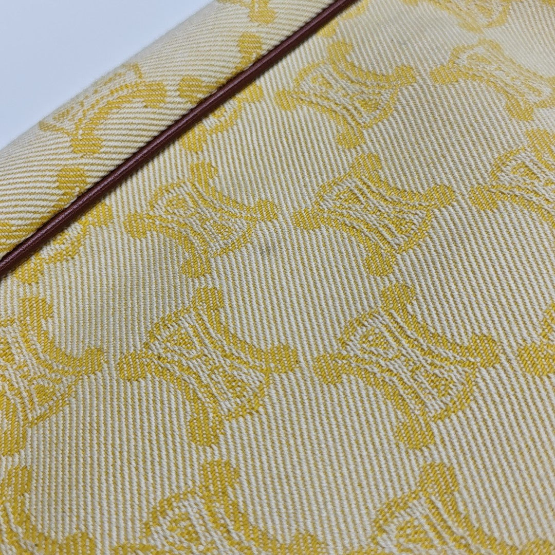 Canvas Top Handle Bag Yellow