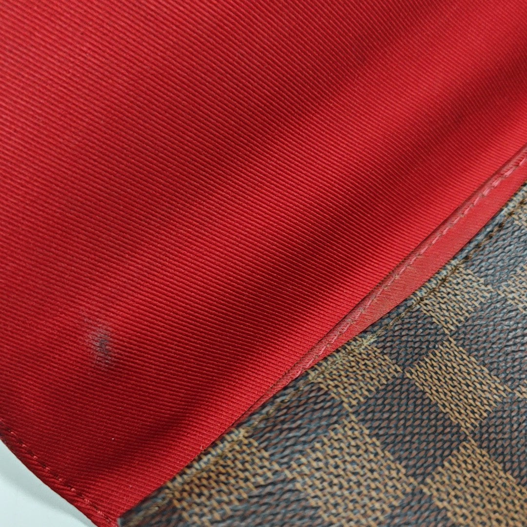 CROISETTE Damier Ebene Coated Canvas Brown