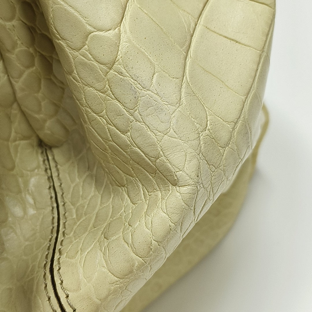 Calfskin Top Handle Bag Yellow