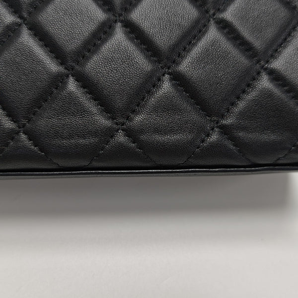 KELLY Medium Quilted Lambskin Black