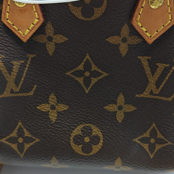 SPEEDY Nano Monogram Coated Canvas Brown