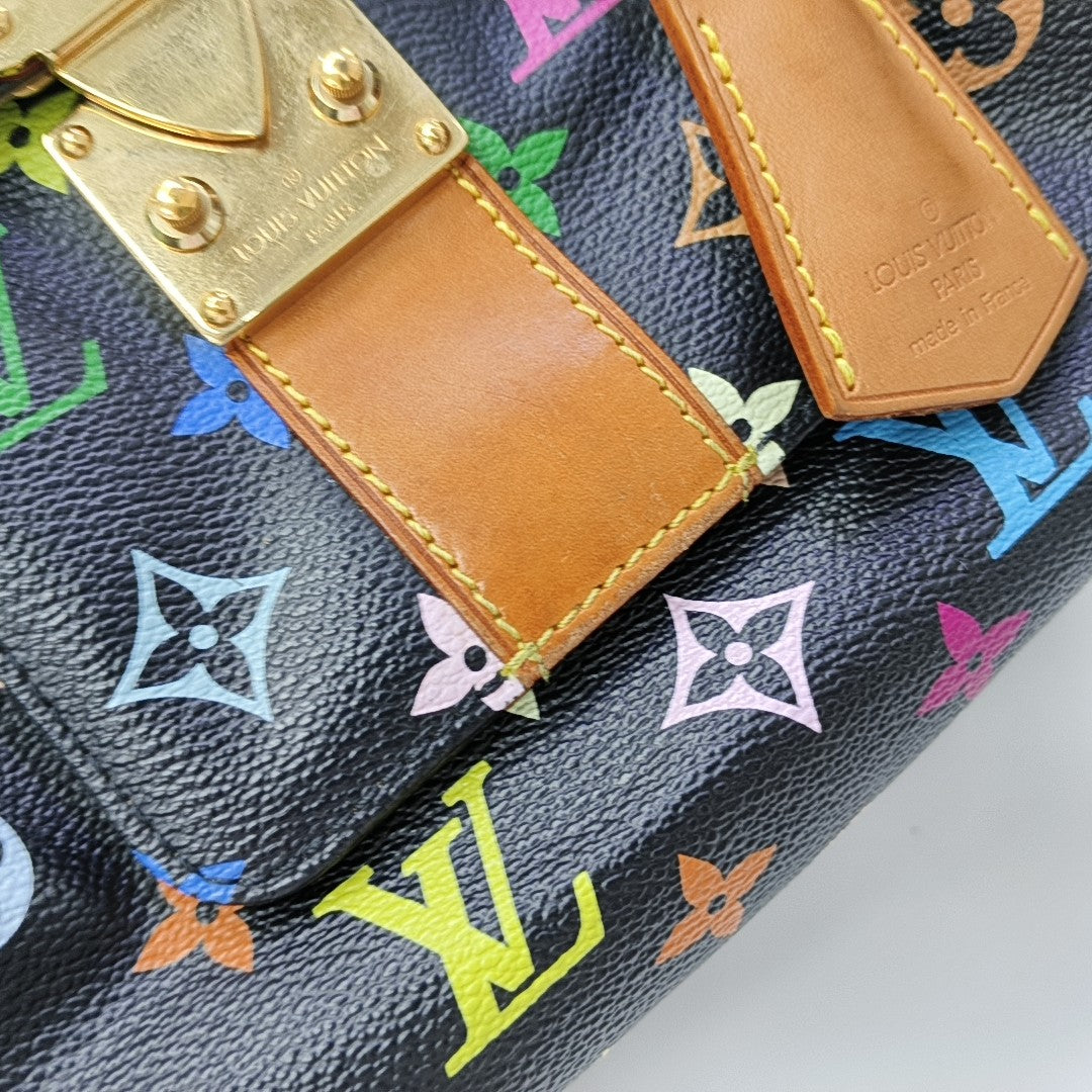 LV × TM SPEEDY 30 Monogram Coated Canvas Black