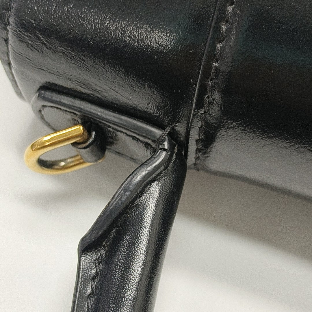 Hourglass S Calfskin Black