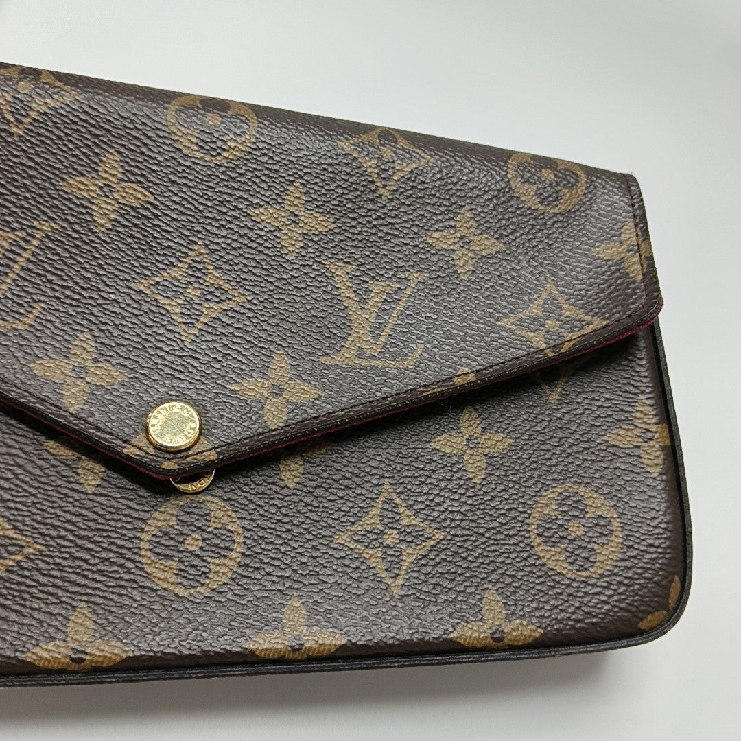 FÉLICIE Monogram Coated Canvas Brown