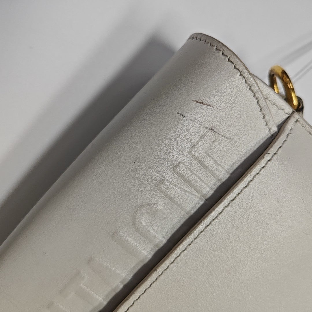 Bobby Medium Calfskin White