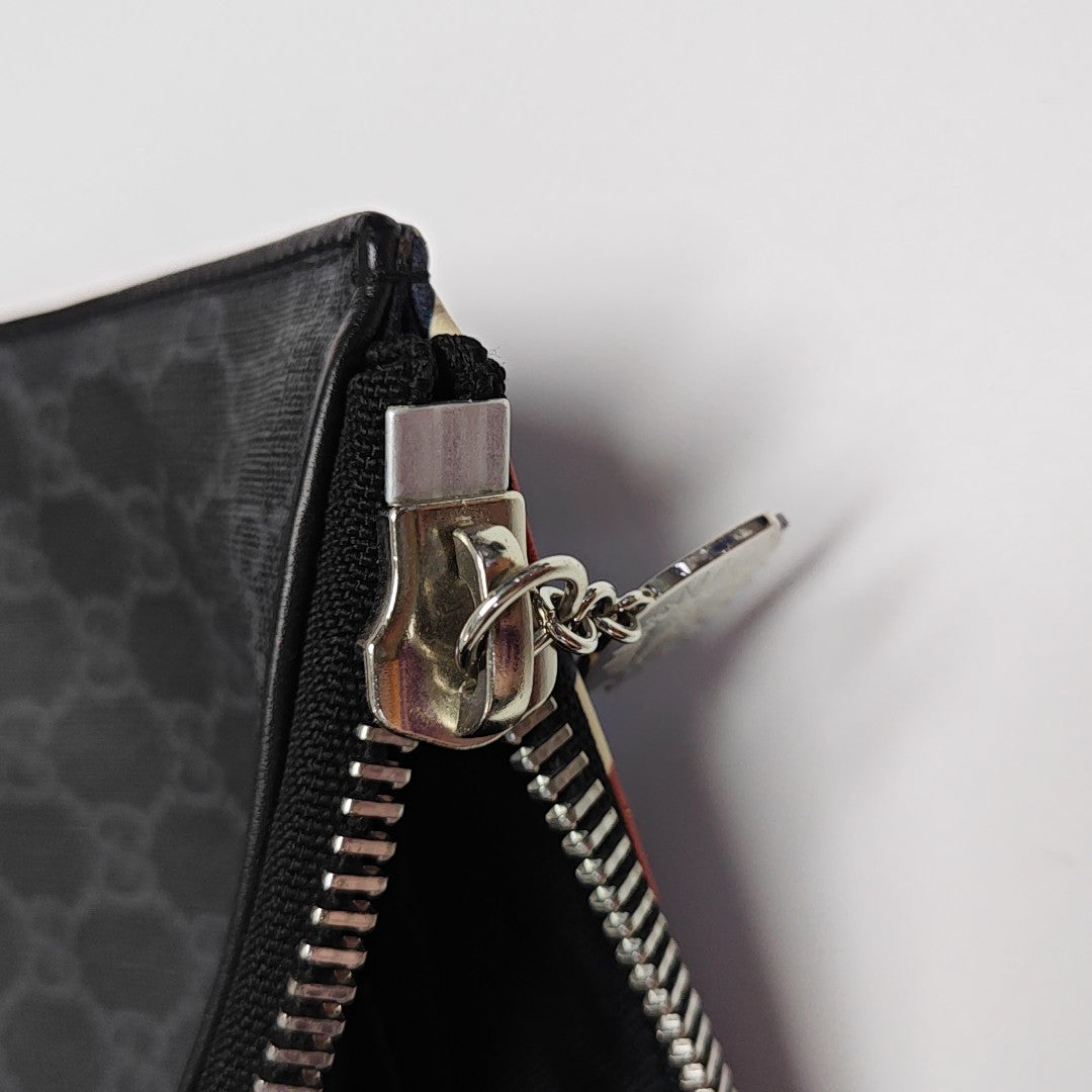 Courrier Monogram Coated Canvas Black