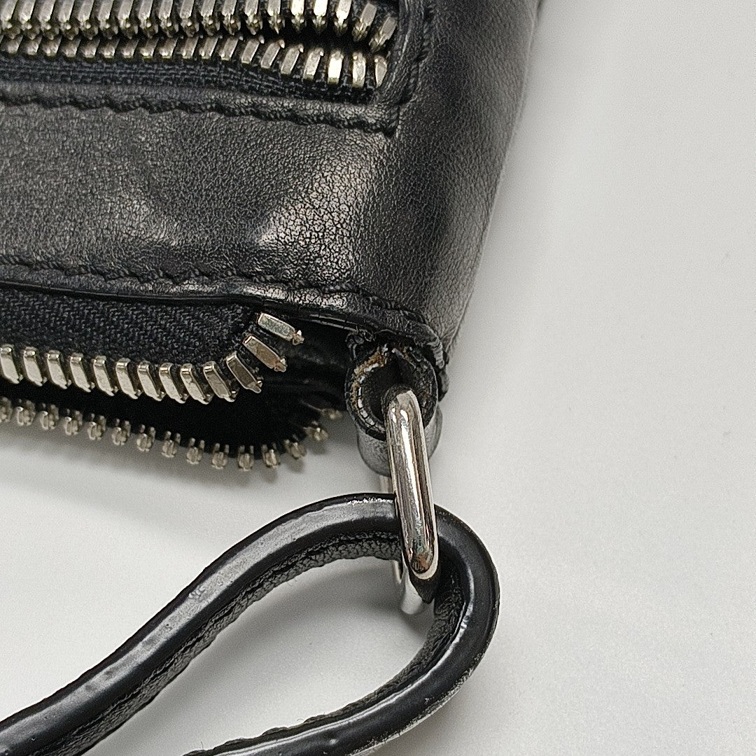 Coated Canvas Shoulder Bag Gray