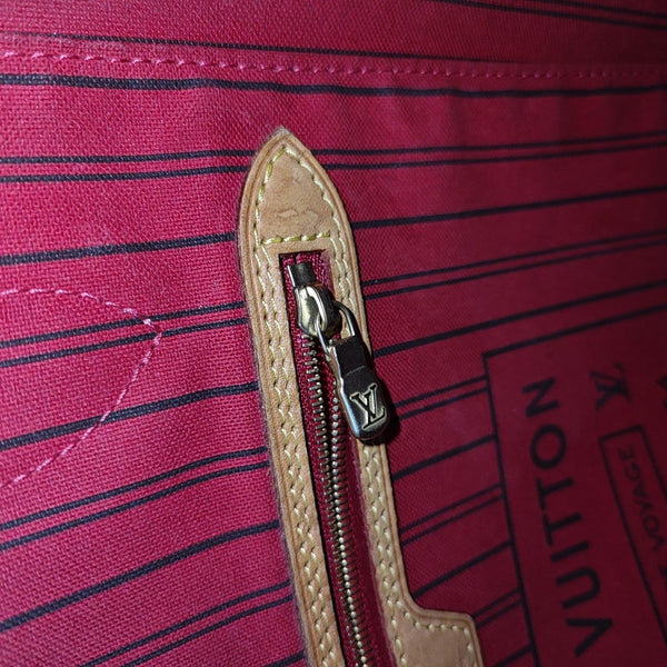 NEVERFULL MM Monogram Coated Canvas Brown