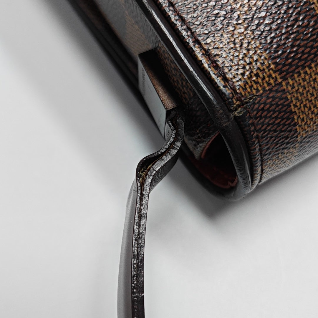 TRIBECA Damier Ebene Coated Canvas Brown