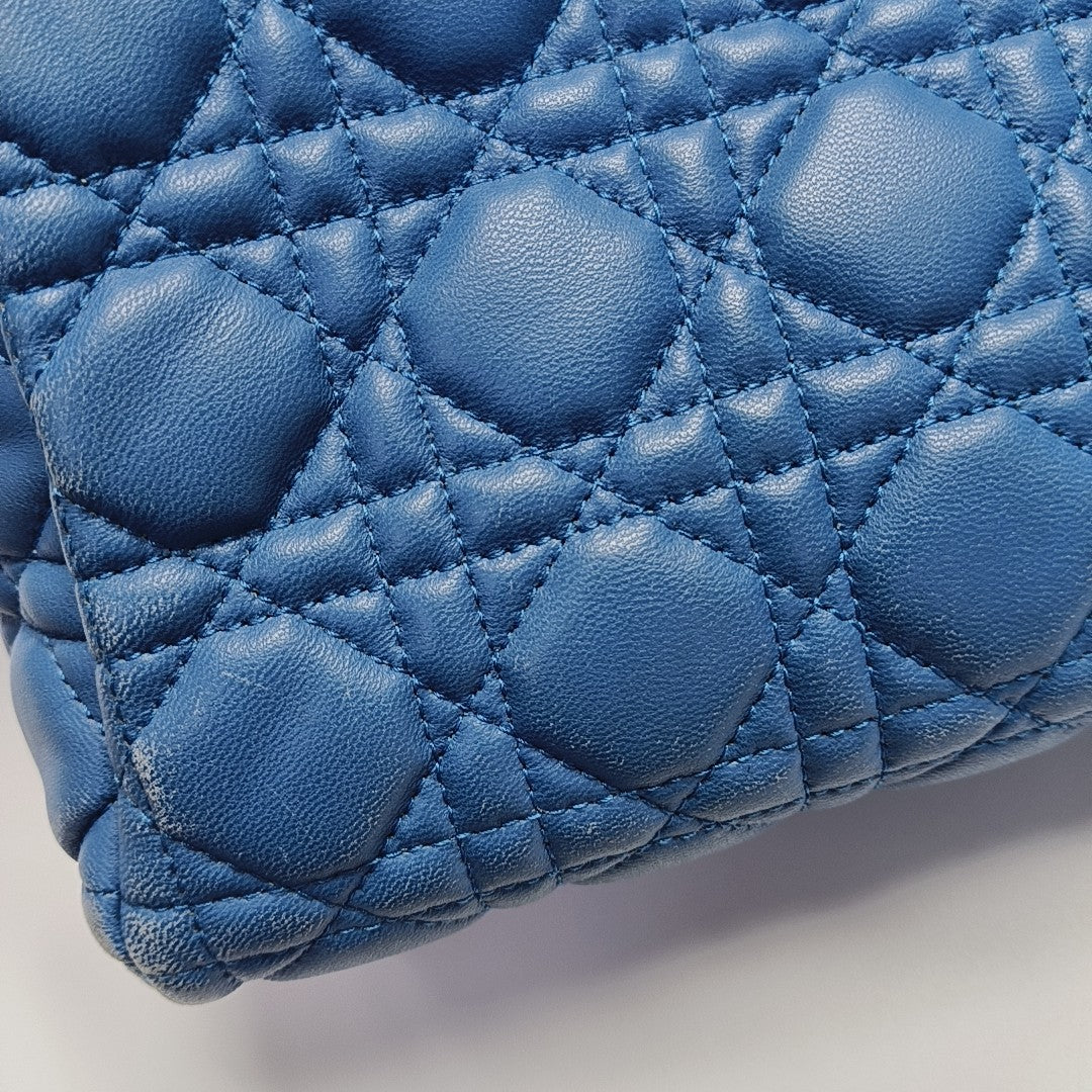 Dior Soft Cannage Calfskin Blue