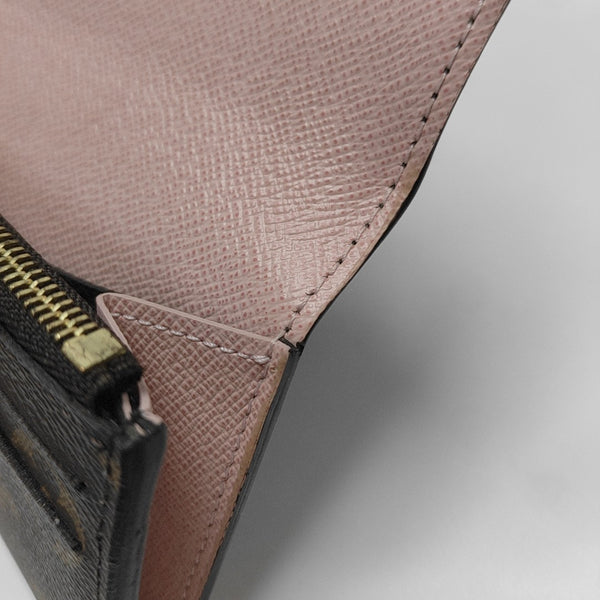 EMILIE Monogram Coated Canvas Brown Wallet