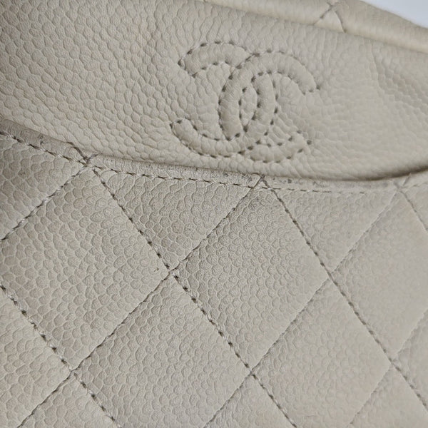 CAMERA CASE Quilted Grained Calfskin White